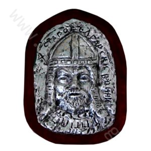 Плакет - „Прабългарски войн“ посребрен.