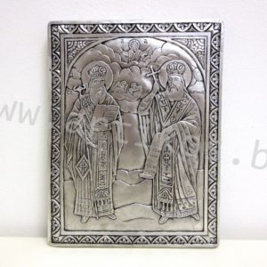 посребрена икона Св. Св. Кирил и Методий