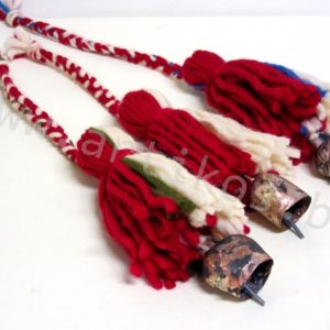 Martenitsa from wool for home "Pompom"