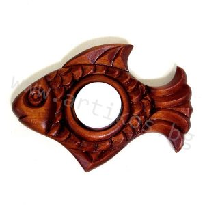 wooden candle holder