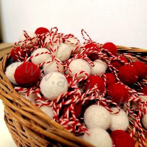 martenitsa woolen balls