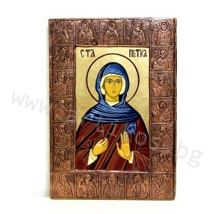 Painted icon Saint Petka