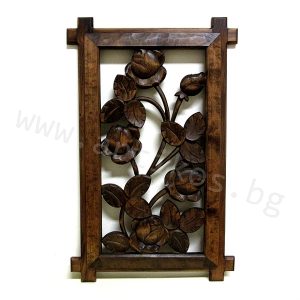 wooden openwork art roses