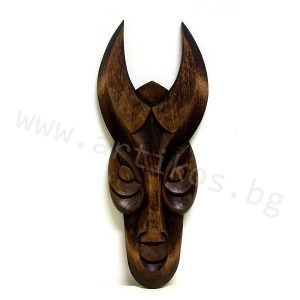 wood carved kukery mask small