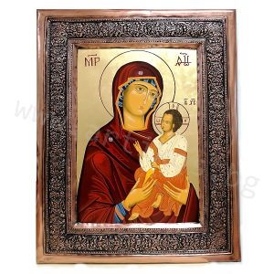 Virgin Mary copper frame